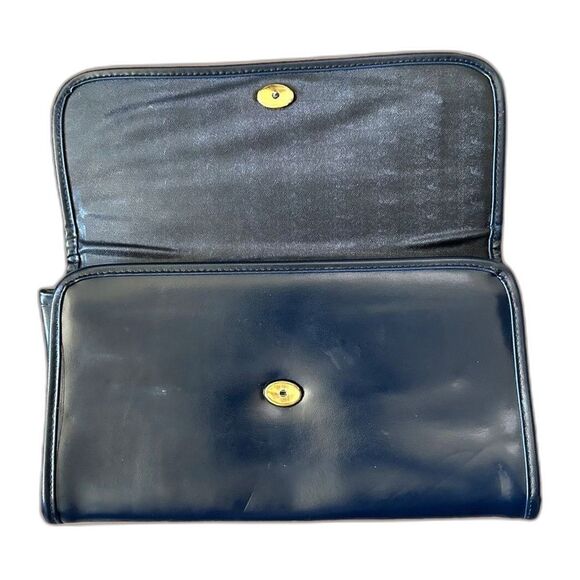 Vintage Faux Leather Clutch Smoking Costume Bag Theater Retro 80s 90s Purse - Picture 3 of 10